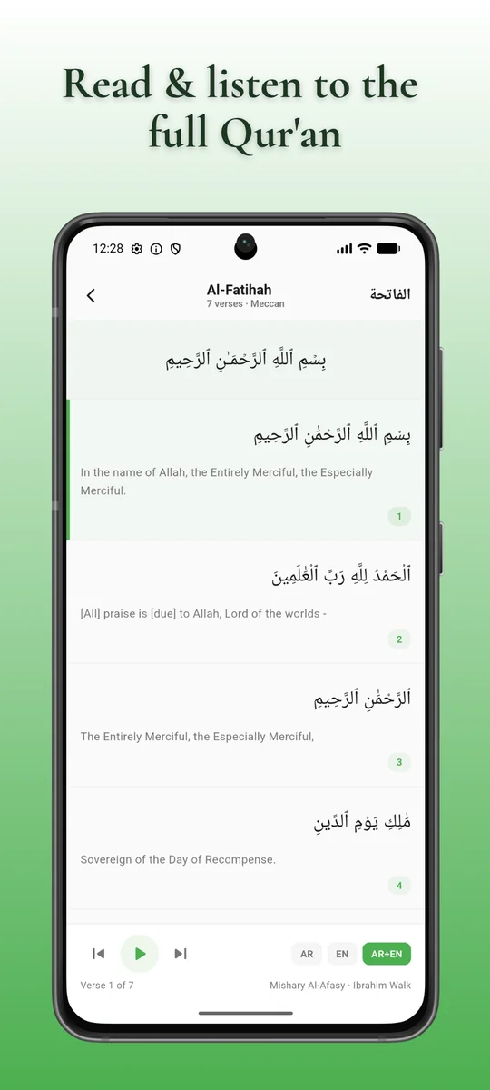 Quran reader — Read and listen to the full Qur'an